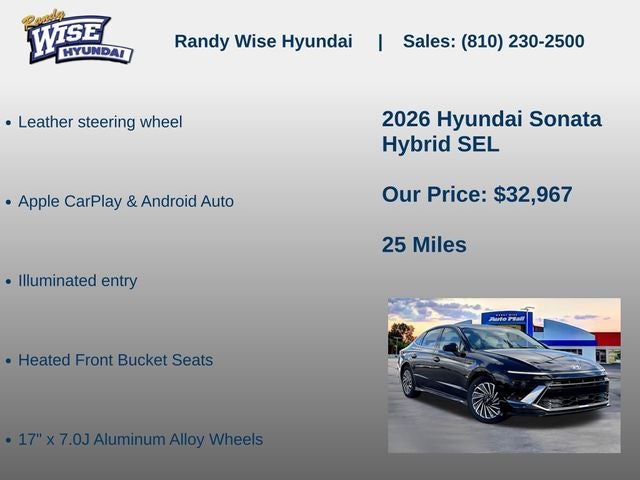 2026 Hyundai Sonata Hybrid SEL