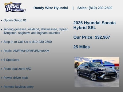 2026 Hyundai Sonata Hybrid SEL