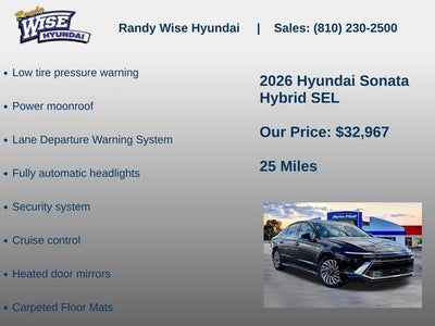 2026 Hyundai Sonata Hybrid SEL