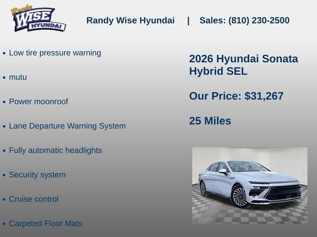 2026 Hyundai Sonata Hybrid SEL