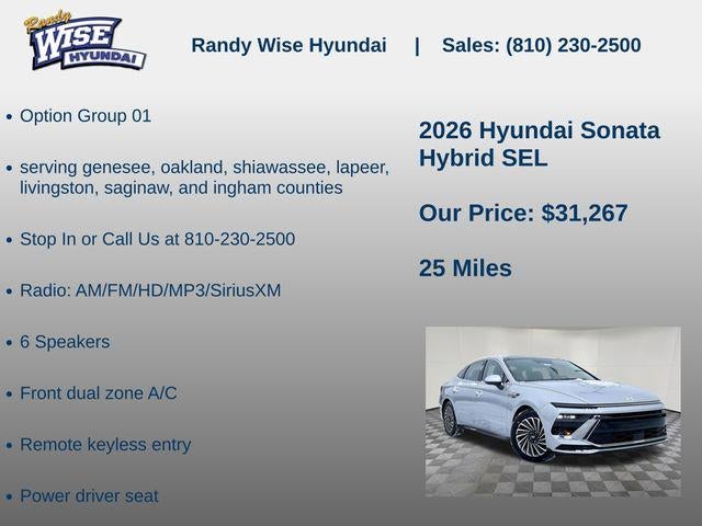 2026 Hyundai Sonata Hybrid SEL