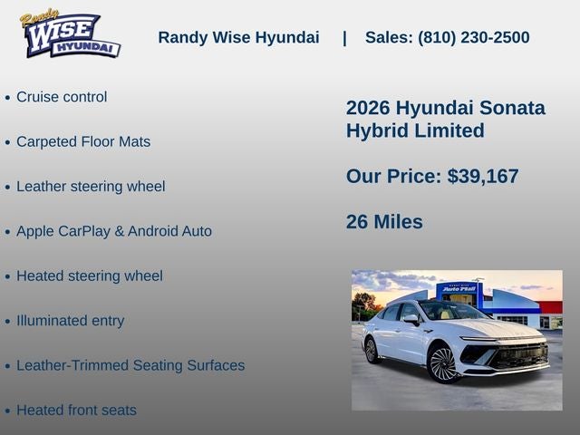 2026 Hyundai Sonata Hybrid Limited