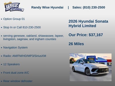 2026 Hyundai Sonata Hybrid Limited