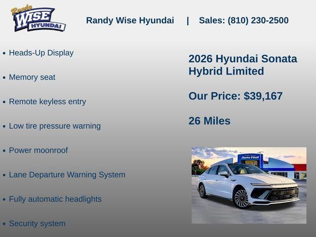 2026 Hyundai Sonata Hybrid Limited