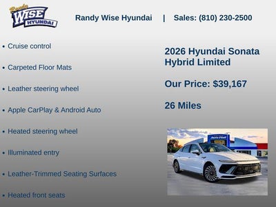 2026 Hyundai Sonata Hybrid Limited
