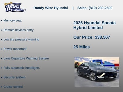 2026 Hyundai Sonata Hybrid Limited