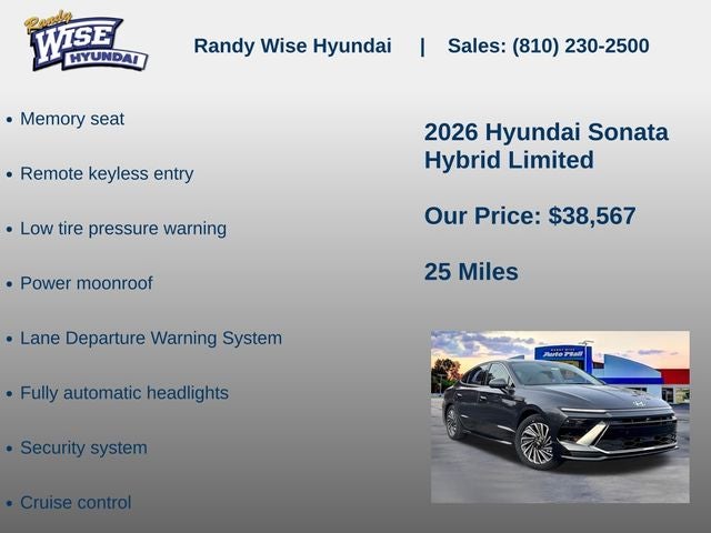 2026 Hyundai Sonata Hybrid Limited