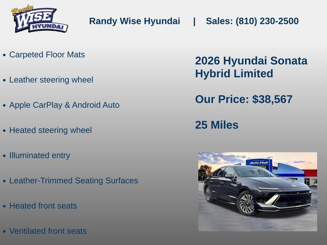 2026 Hyundai Sonata Hybrid Limited