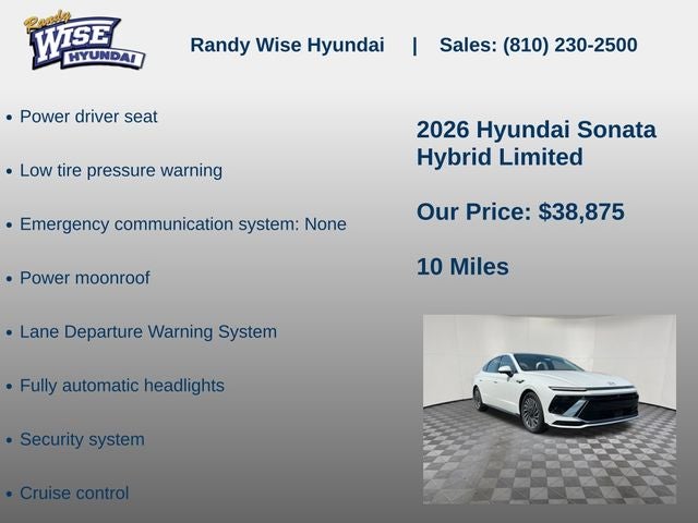 2026 Hyundai Sonata Hybrid Limited