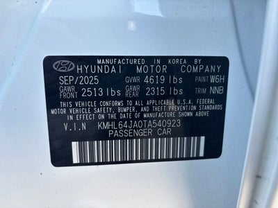 2026 Hyundai Sonata SEL Sport