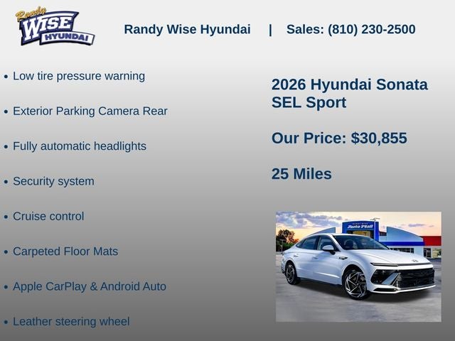 2026 Hyundai Sonata SEL Sport