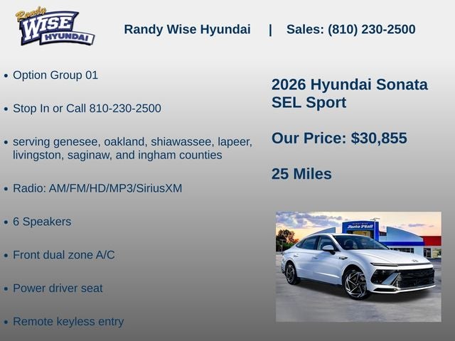 2026 Hyundai Sonata SEL Sport
