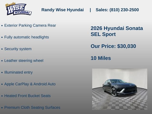 2026 Hyundai Sonata SEL Sport