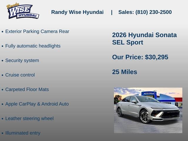 2026 Hyundai Sonata SEL Sport