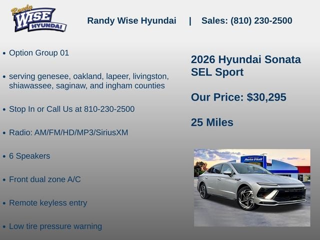 2026 Hyundai Sonata SEL Sport