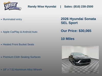 2026 Hyundai Sonata SEL Sport