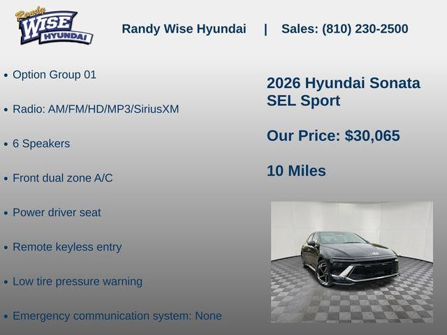 2026 Hyundai Sonata SEL Sport