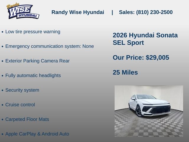 2026 Hyundai Sonata SEL Sport