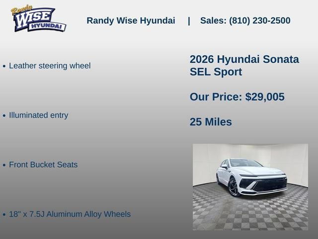 2026 Hyundai Sonata SEL Sport
