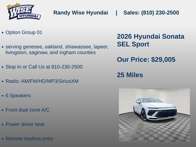 2026 Hyundai Sonata SEL Sport