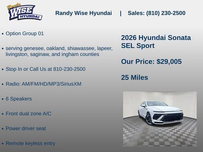 2026 Hyundai Sonata SEL Sport