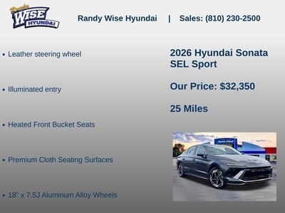2026 Hyundai Sonata SEL Sport