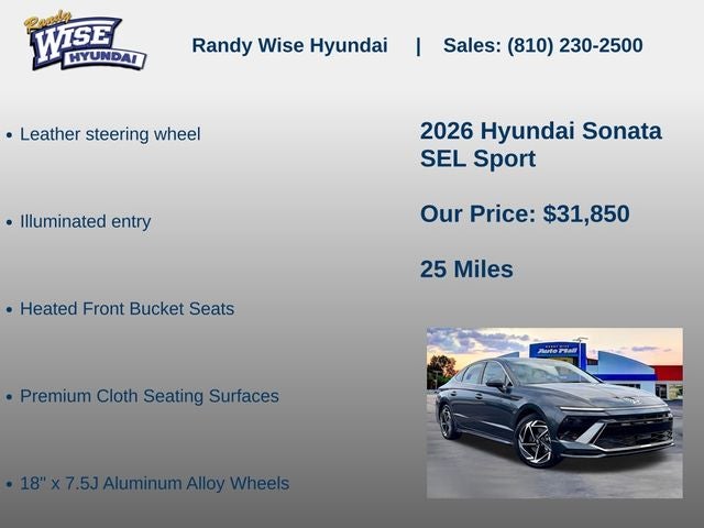 2026 Hyundai Sonata SEL Sport