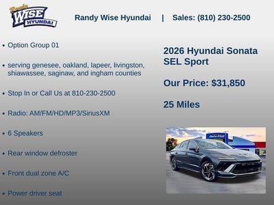 2026 Hyundai Sonata SEL Sport