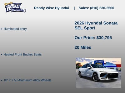 2026 Hyundai Sonata SEL Sport