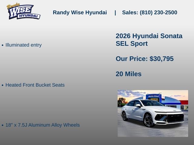 2026 Hyundai Sonata SEL Sport