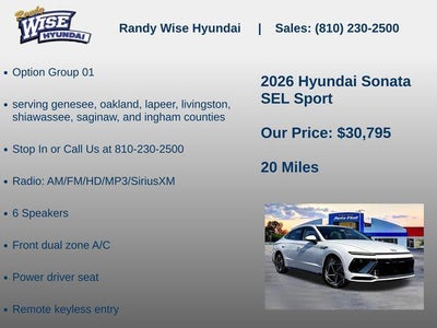 2026 Hyundai Sonata SEL Sport