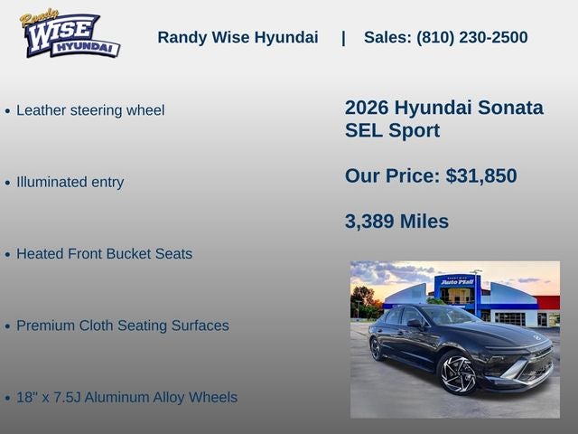 2026 Hyundai Sonata SEL Sport