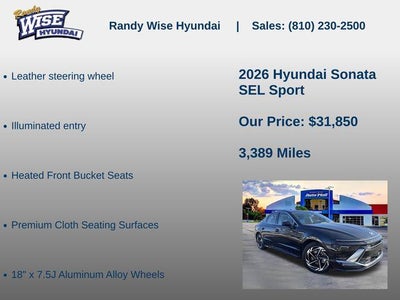 2026 Hyundai Sonata SEL Sport