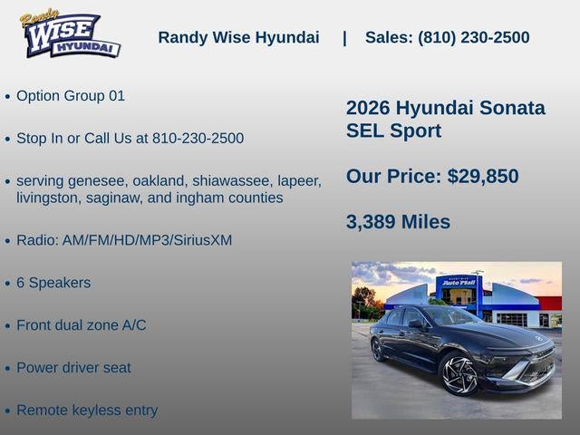 2026 Hyundai Sonata SEL Sport