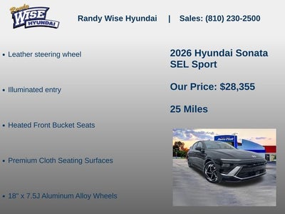 2026 Hyundai Sonata SEL Sport