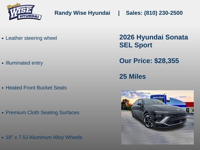 2026 Hyundai Sonata SEL Sport