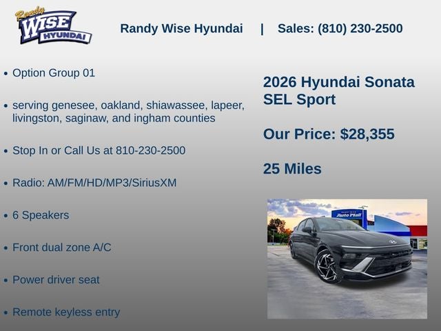 2026 Hyundai Sonata SEL Sport