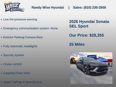 2026 Hyundai Sonata SEL Sport