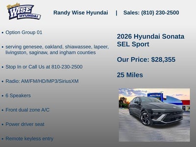 2026 Hyundai Sonata SEL Sport
