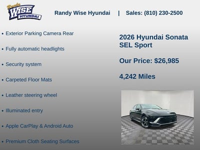 2026 Hyundai Sonata SEL Sport