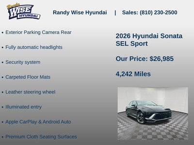 2026 Hyundai Sonata SEL Sport