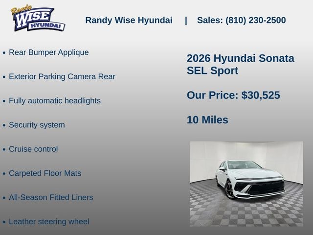 2026 Hyundai Sonata SEL Sport