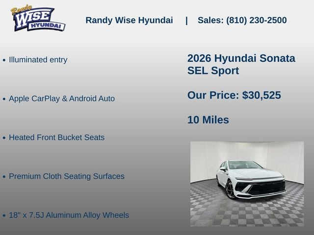 2026 Hyundai Sonata SEL Sport