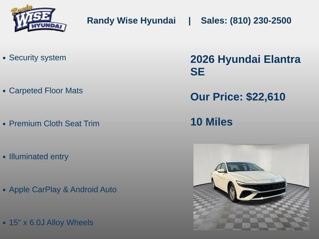 2026 Hyundai Elantra SE