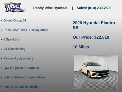 2026 Hyundai Elantra SE