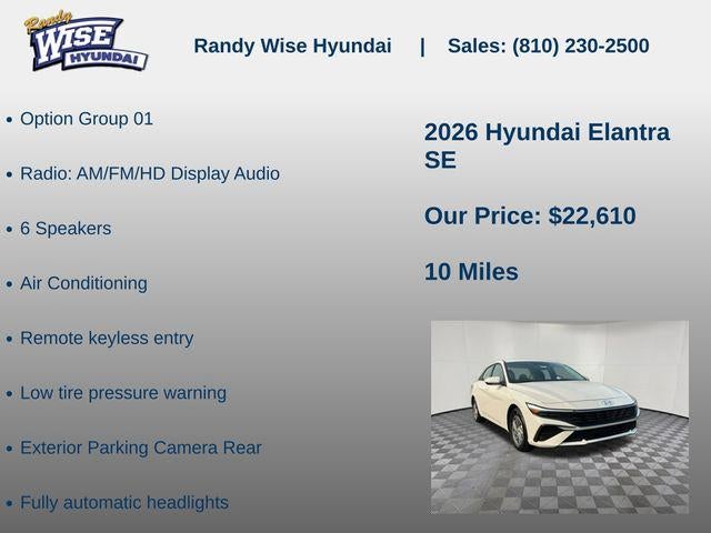 2026 Hyundai Elantra SE