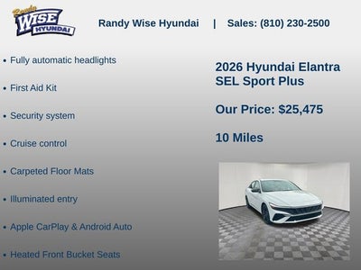 2026 Hyundai Elantra SEL Sport Plus