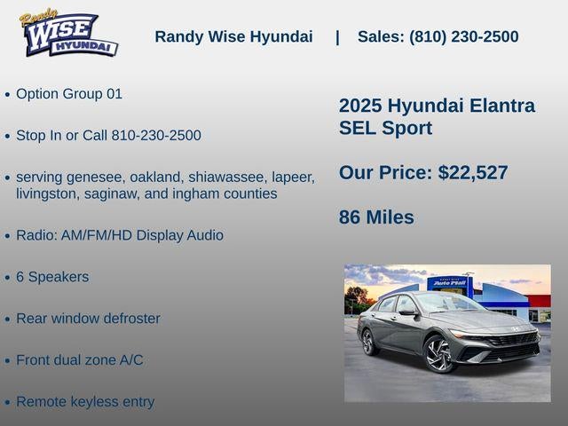 2025 Hyundai Elantra SEL Sport