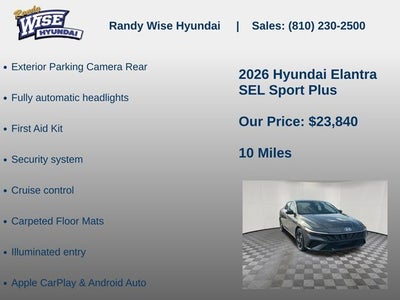 2026 Hyundai Elantra SEL Sport