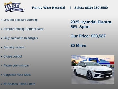 2025 Hyundai Elantra SEL Sport